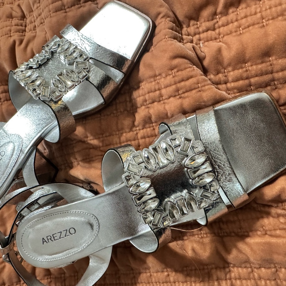 Silver Women's Sandals New never worn